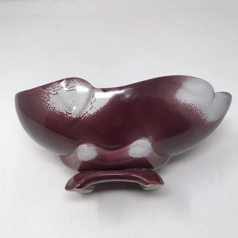 Vtg JOHANNES BRAHM California‎ Pottery #865  Covered Compote Footed Candy Bowl